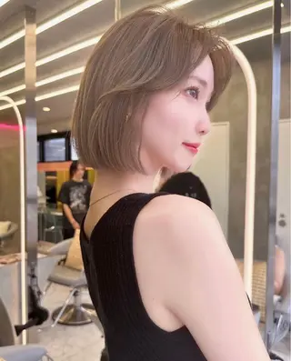 ミディアム 縮毛矯正/美髪カラー 松田空優哉のヘアスタイル