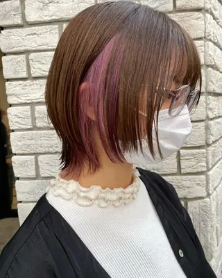 ミディアム カラー ダブルカラー ブリーチ/kaitoのヘアスタイル