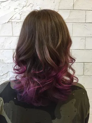 ミディアム カラー archange 大井川のヘアスタイル