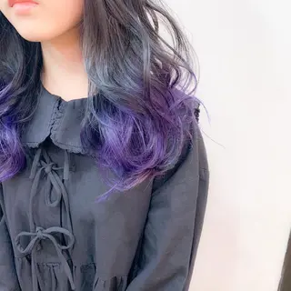 ロング カラー ヘアアレンジ TONE所属・透明感カラー/ 韓国ヘア/縮毛矯正のヘアスタイル