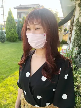 ロング 佐藤 美咲のヘアスタイル