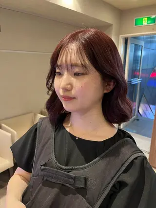 ミディアム カラー dogstar小林諒 レイヤー/パーマのヘアスタイル