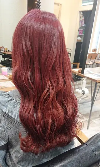 ロング カラー ACROあべの店所属・艶カラー/インナー /グラデ/大西小百合のヘアスタイル