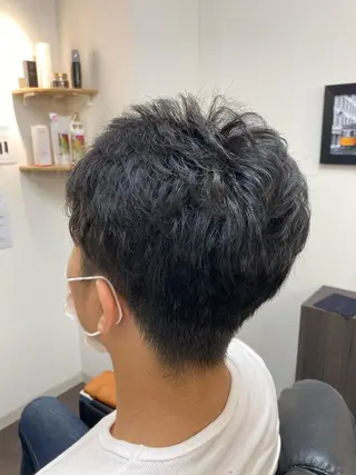 ショート 染谷 周のヘアスタイル