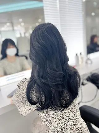 ロング カラー 💙ハイトーン韓国風 色白ヘア💙manaのヘアスタイル