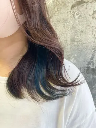 ミディアム カラー ヘアアレンジ 🫧🇰🇷韓国ヘア レイヤー🐺Yutaのヘアスタイル