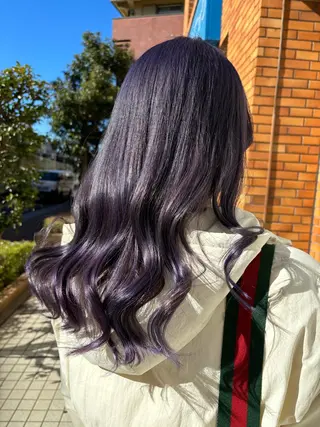 ロング カラー 香野 優子のヘアスタイル