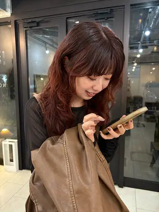 セミロング カラー NOUN所属・eri kinjoのヘアスタイル