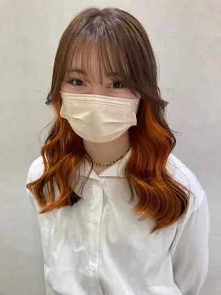 ロング カラー nono/パーマ /顔まわりカット🐈のヘアスタイル