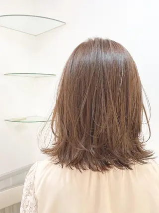 ミディアム カラー miyu 美髪縮毛矯正𓂃꙳⋆のヘアスタイル