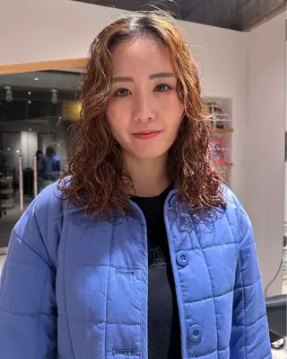 セミロング パーマ AR.MARA hair  studio所属・AR.MARA サトウヒカルのヘアスタイル