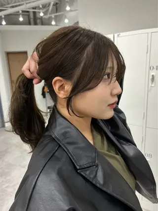 セミロング 橋本 しゅうまのヘアスタイル