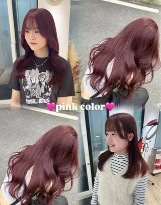セミロング カラー ParveMix 🌝🫧山本 玲南のヘアスタイル