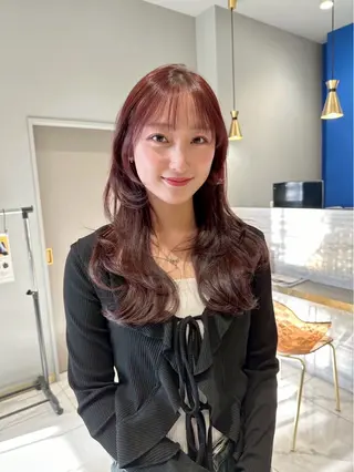 ロング カラー 志田 ほんのヘアスタイル