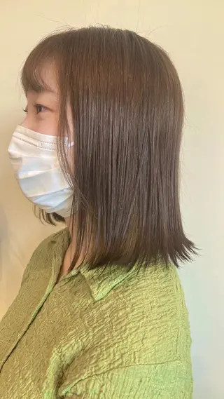 ミディアム カラー 小島 千夏のヘアスタイル