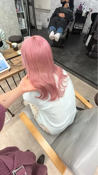 ミディアム カラー 💕ブリーチ/ヘアメ 🎀YUUKAのヘアスタイル