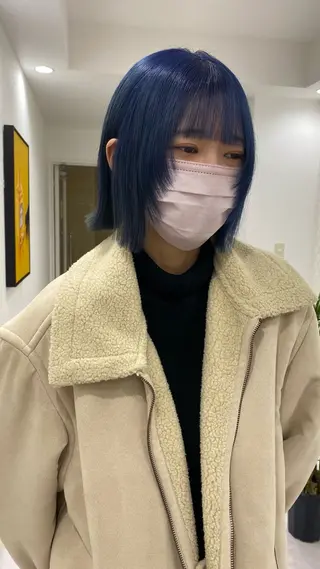 ショート カラー RURI韓国ボブ 🇰🇷タッセルボブのヘアスタイル