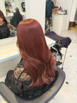カラー 🍒♡艶髪暖色カラー saaya♡🍒のヘアスタイル