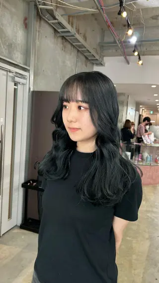 セミロング カラー 日韓レイヤー🇰🇷 艶カラー/ナカネのヘアスタイル