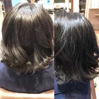 ミディアム 安田 菜摘のヘアスタイル
