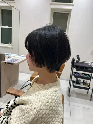 ショート レディースショート／ メンズパーマ／足立のヘアスタイル