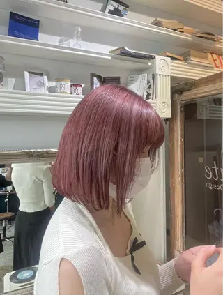 カラー 森田翔斗 顔周りレイヤーのヘアスタイル