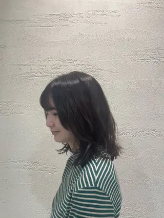 ミディアム パーマ えしま けんたのヘアスタイル