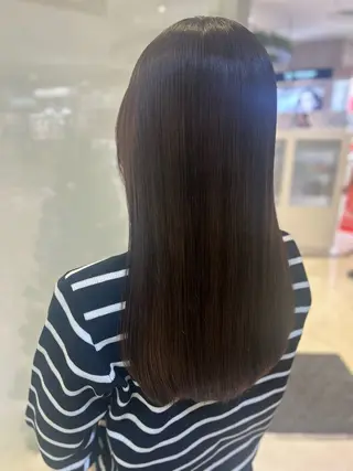 ロング カラー 艶質改善/縮毛矯正 ササキナツミのヘアスタイル