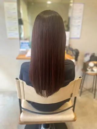 ロング カラー 笹川 桃歌のヘアスタイル