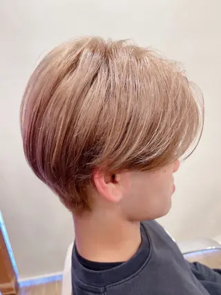 ショート カラー メンズ アザマ　ヤスカツ _rosso 川口のヘアスタイル