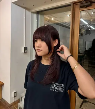 カラー たけかわ みちのヘアスタイル