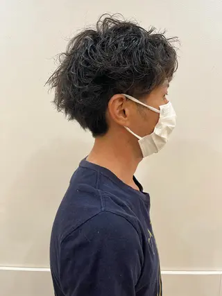 ショート パーマ メンズ トータルビューティー K:R鶴川のヘアスタイル