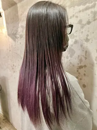 カラー FUJINO RYOのヘアスタイル