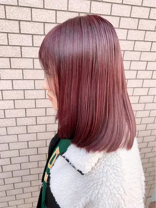 セミロング カラー カットカラー募集中✨ 加藤りり菜のヘアスタイル