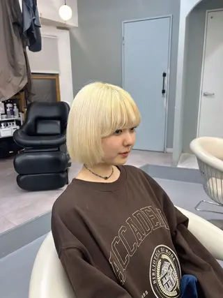 カラー punel原宿所属・ダメージレスカラー /ひなののヘアスタイル