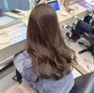 ロング カラー 艶カラー/縮毛矯正 /髪質改善/はるたのヘアスタイル