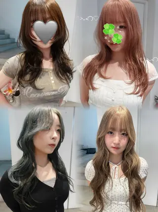 カラー ハッシュレイヤー/ ハイトーン/senaのヘアスタイル