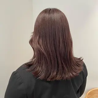 セミロング カラー ベージュ🤎透明感 カラー🤎anriのヘアスタイル