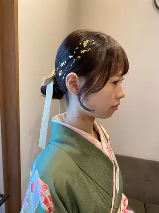 セミロング カラー ヘアアレンジ ENIF ヤマグチアツコのヘアスタイル