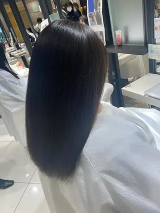 ロング パーマ 透明感カラー💜艶髪 sayakaのヘアスタイル