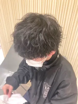 パーマ メンズ 小山田 愛美のヘアスタイル