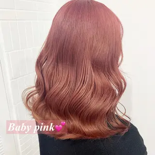 セミロング カラー ヘアアレンジ レイヤー×グレージュ /ピンク🩷mioのヘアスタイル