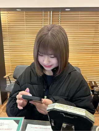 ミディアム カラー 頭皮×髪質改善 ミディアム🔹中村のヘアスタイル