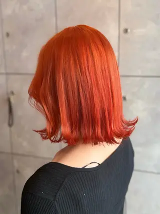 ミディアム カラー ヘアアレンジ 🎀ハイトーン・艶 カラー HANA🎀のヘアスタイル