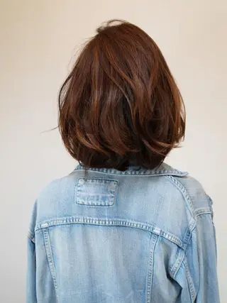 ミディアム カラー 菊池 貢平のヘアスタイル