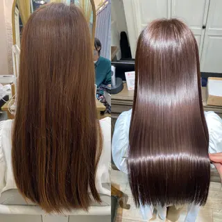 ロング shinka 髪質改善　縮毛矯正所属・美髪ストレート/美髪 レイヤー特化増原優斗のヘアスタイル