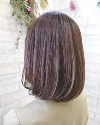 カラー ミディアム ＊Cielo＊ 佐藤 幸世のヘアスタイル