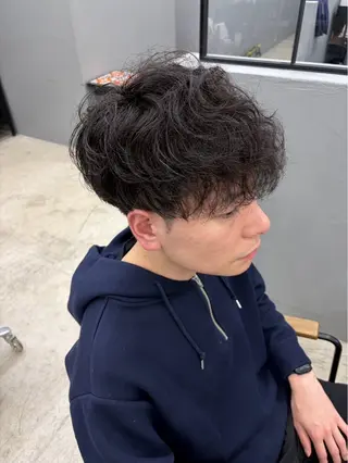 ショート パーマ メンズ メンズ専門サロン wokeのヘアスタイル