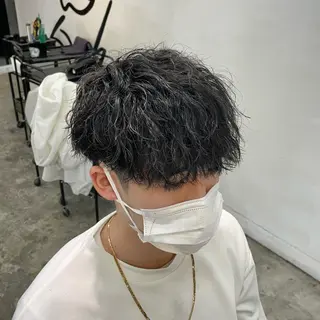 ショート パーマ メンズ メンズ特化美容師/ 藤戸 椋のヘアスタイル
