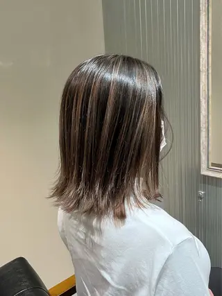 ミディアム カラー KIZU 髪質改善 オカルト怪談のヘアスタイル